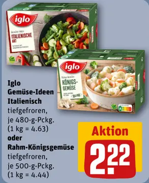 Aanbieding: Iglo Gemüse-Ideen Italienisch oder Rahm-König