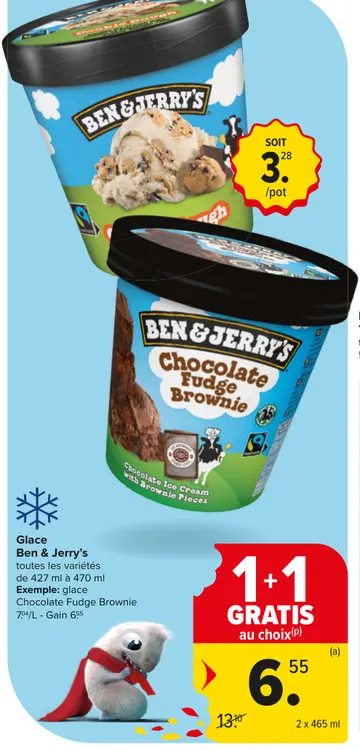 Offre: Glace Ben & Jerry's
