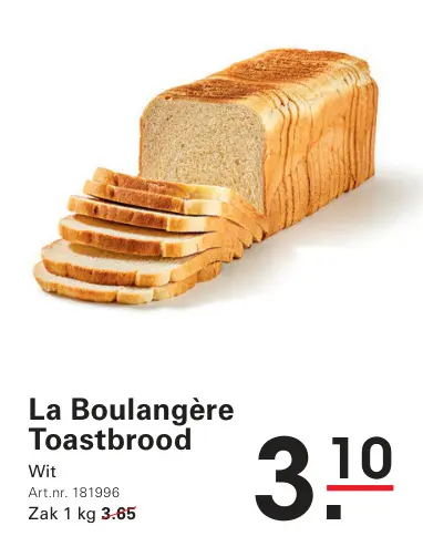 Aanbieding: Toastbrood