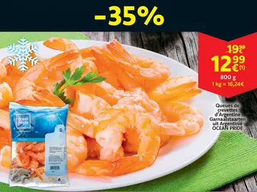 Offre: Queues de crevettes d'Argentine Garnaalstaart