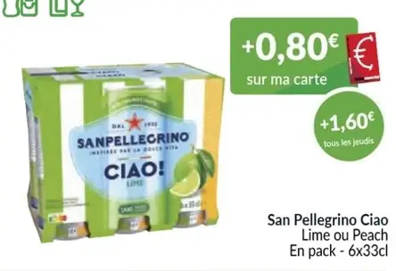 Offre: San Pellegrino Ciao