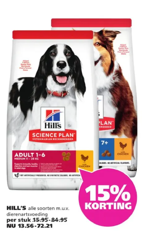 Aanbieding: Hill's Science Plan dierenartsvoeding