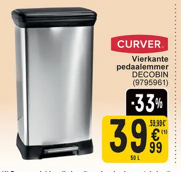 Aanbieding: Vierkante pedaalemmer DECOBIN