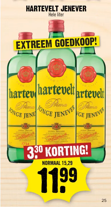 Aanbieding: Hartevelt jenever