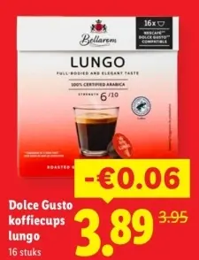 Aanbieding: Koffiecups lungo