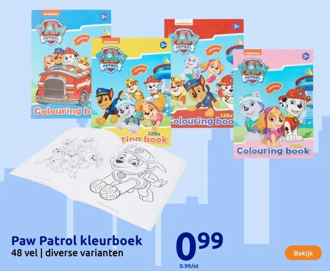 Aanbieding: Paw Patrol kleurboek