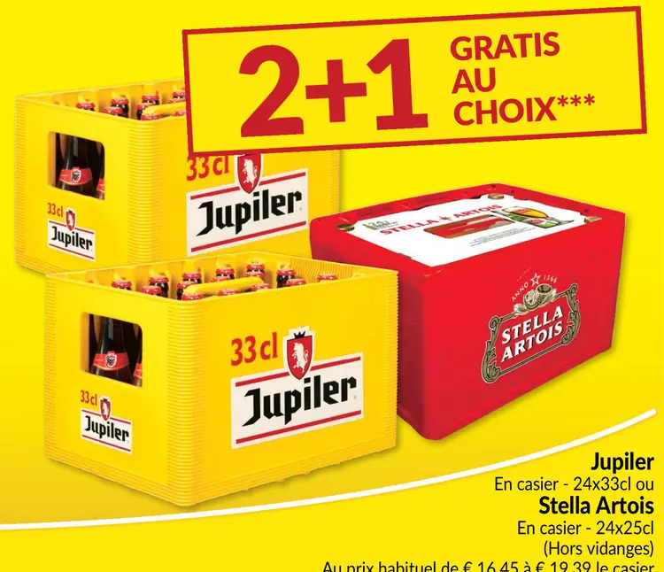 Offre: Jupiler ou Stella Artois