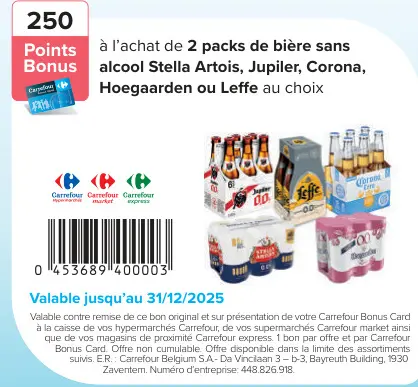 Offre: Bière sans alcool