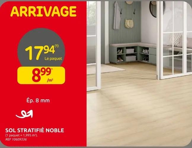 Offre: Sol stratifié noble