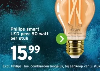 Aanbieding: Philips smart LED peer