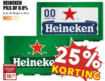 Aanbieding: Heineken pils of 0.0%