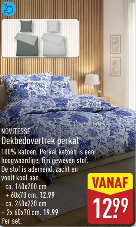 Aanbieding: Dekbedovertrek perkal
