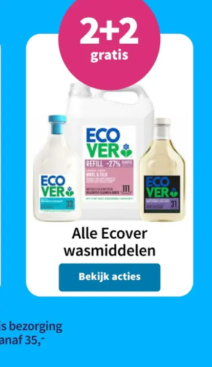 Aanbieding: Ecover wasmiddelen