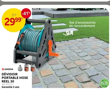 Offre: Dévidoir portable hose reel 30