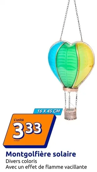 Offre: Montgolfière solaire