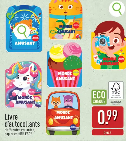 Offre: Livre d'autocollants
