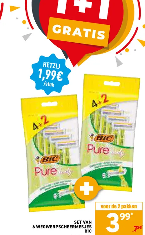 Promotie: Wegwerpscheermesjes
