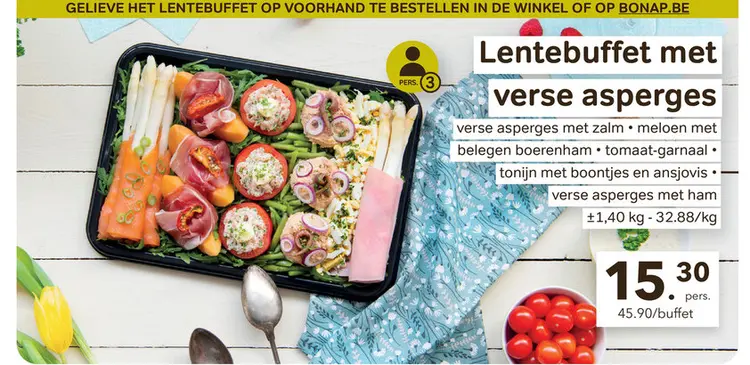 Promotie: Lentebuffet met verse asperges