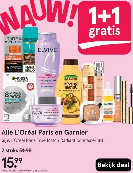 Aanbieding: Alle L'Oréal Paris en Garnier