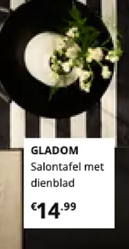 Aanbieding: GLADOM Salontafel met dienblad
