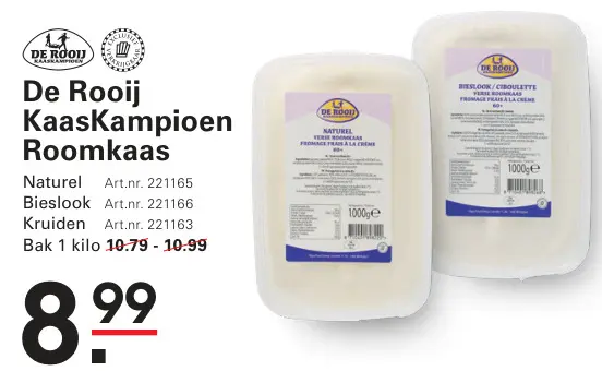 Aanbieding: De Rooij KaasKampioen Roomkaas