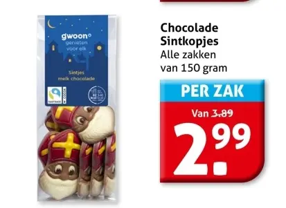 Aanbieding: Chocolade Sintkopjes
