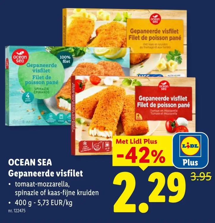 Promotie: Gepaneerde visfilet