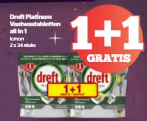 Promotie: Platinum Vaatwastabletten all in 1