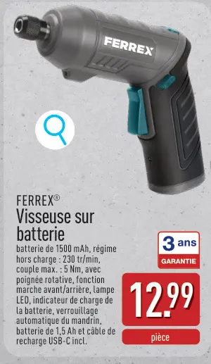 Offre: Visseuse sur batterie