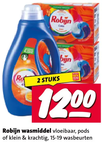 Aanbieding: Wasmiddel vloeibaar, pods of klein & krachtig