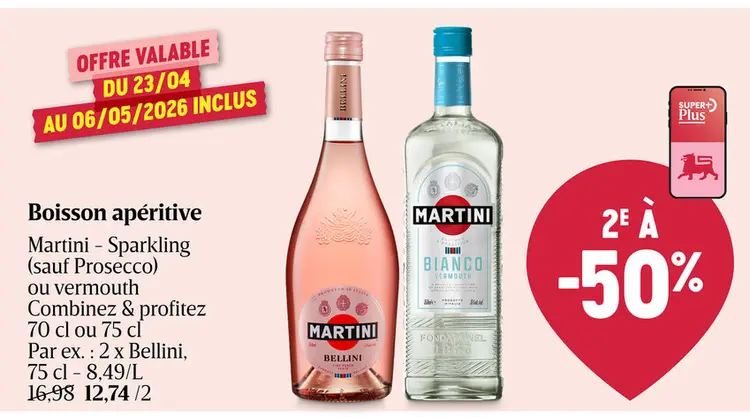 Offre: Boisson apéritive Martini