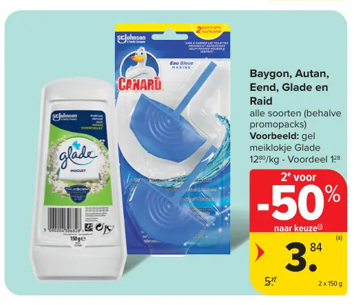 Promotie: Baygon, Autan, Eend, Glade en Raid