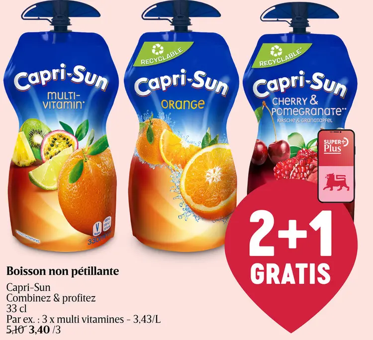 Offre: Boisson non pétillante