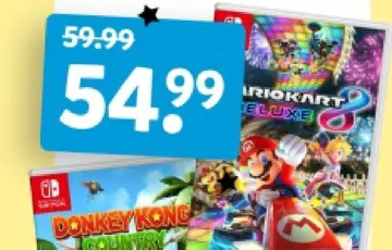 Aanbieding: Mario Kart 8 Deluxe, Donkey Kong Country Retu