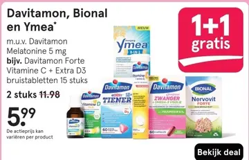 Aanbieding: Davitamon, Bional en Ymea