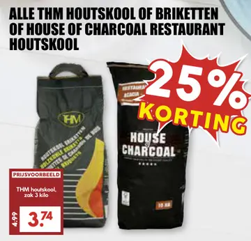 Aanbieding: Thm houtskool of briketten of house of charcoal restaurant houtskool