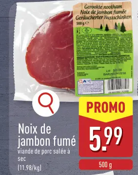 Offre: Noix de jambon fumée
