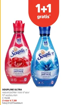 Aanbieding: SOUPLINE ULTRA wasverzachter rose of azur