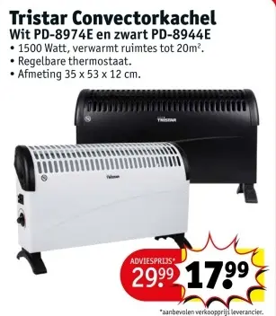 Promotie: Convectorkachel