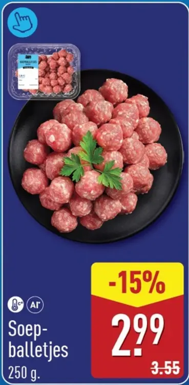 Aanbieding: Soepballetjes