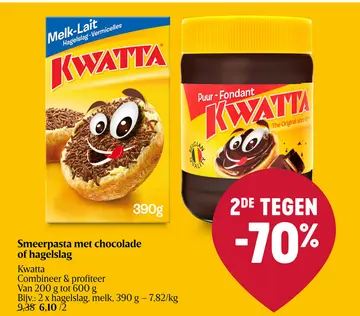 Aanbieding: Smeerpasta  met chocolade of hagelslag