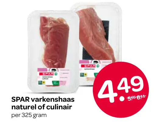 Aanbieding: Varkenshaas naturel of culinair