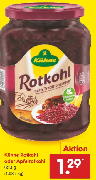 Aanbieding: Rotkohl oder Apfelrotkohl