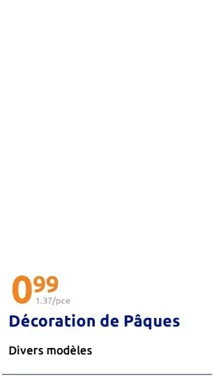 Offre: Décoration de Pâques