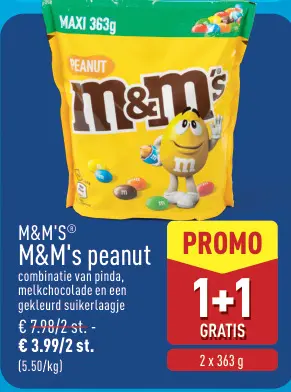 Promotie: M&M's peanut