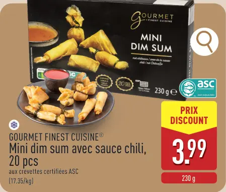Offre: GOURMET FINEST CUISINE® Mini dim sum avec sau