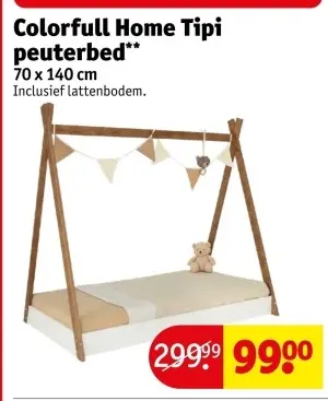Aanbieding: Novi Liam peuterbed Walnut