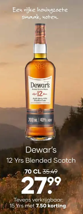 Aanbieding: Dewar's 12 Yrs Blended Scotch