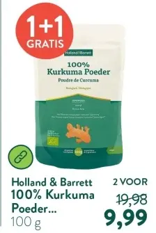 Aanbieding: 100% Kurkuma Poeder