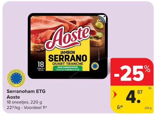 Promotie: Serranoham ETG